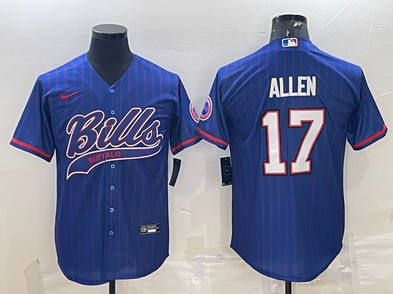 Men's Buffalo Bills Josh Allen #17 Royal Jersey Joint Edition